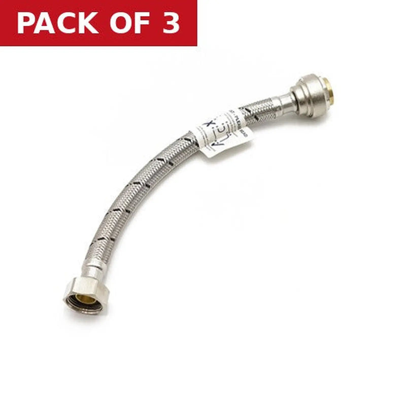 Centurion 15mm x 1/2 Push Fit Flex Conn - Pack of 3