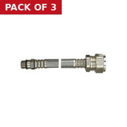 Centurion 15mm x 1/2 Push Fit Flex Conn Iso Valve - Pack of 3