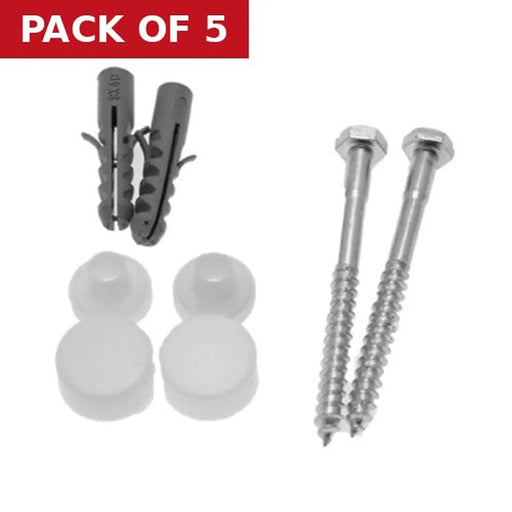 Centurion Toilet Pan Fixing Kit M6 x 80mm - Pack of 5