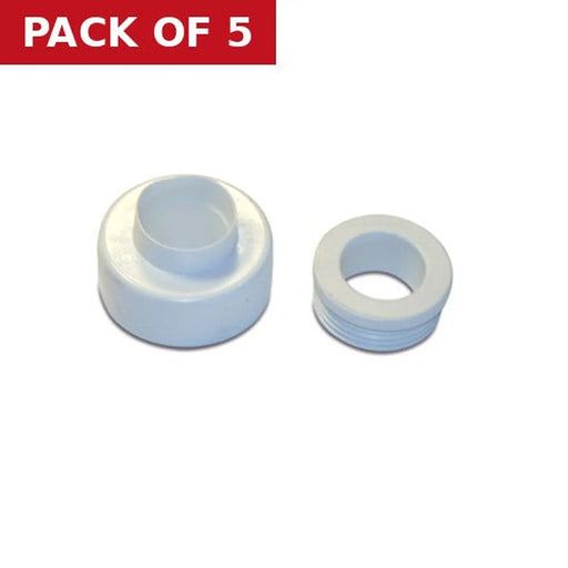 Centurion Plastic Flushpipe Cone Connector - Pack of 5