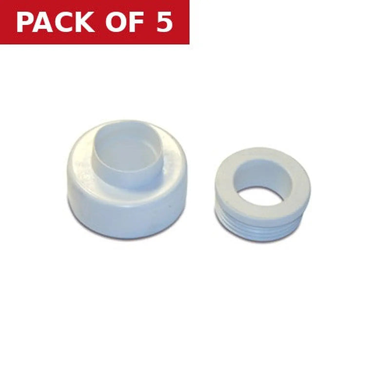 Centurion Plastic Flushpipe Cone Connector - Pack of 5