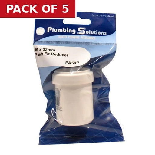 Centurion 40 x 32mm Push Fit Reducer - Pack of 5