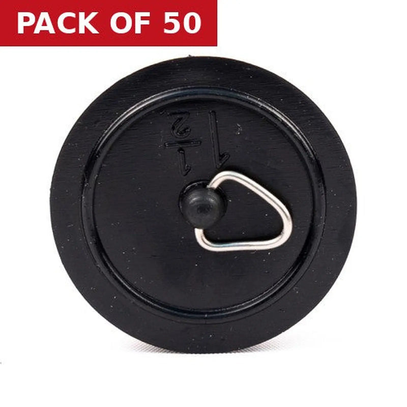 Centurion Sink & Bath Plug - 1 1/2" - Black - Pack of 50