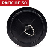 Centurion Sink & Bath Plug - 1 3/4" - Black - Pack of 50