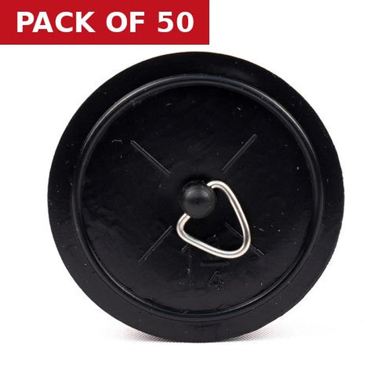Centurion Sink & Bath Plug - 1 3/4" - Black - Pack of 50