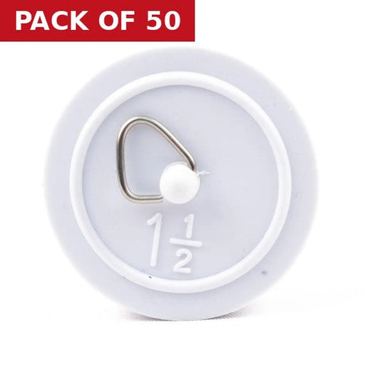 Centurion Sink & Bath Plug - 1 1/2" - White - Pack of 50