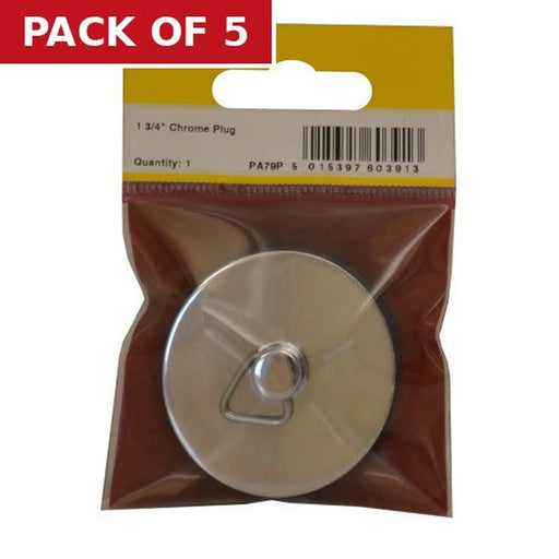 Centurion Plug - Sink Bath - Chrome - 1 3/4" - Pack of 5