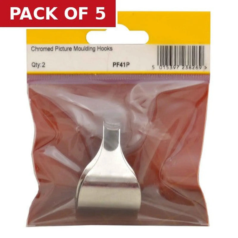 Centurion CP Picture Moulding Hooks (Pack of 2) - Pack of 5
