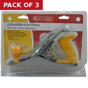 Centurion Adjustable Iron Plane, No 4 - Pack of 3