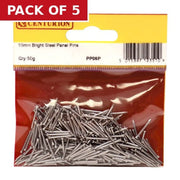 Centurion 15mm Steel Panel Pins - Pack of 5