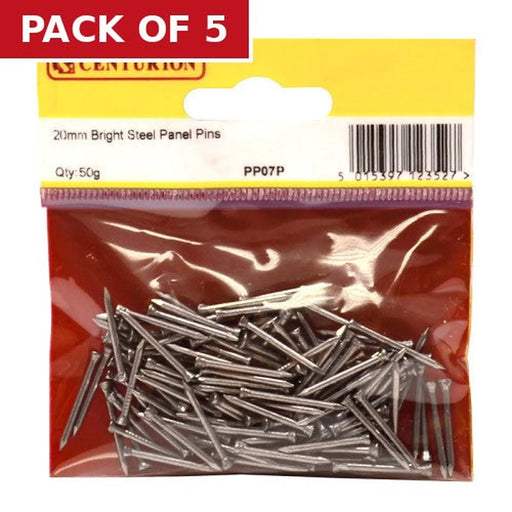 Centurion 20mm Steel Panel Pins - Pack of 5