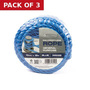 Centurion Polypropylene Rope Mini Coils, 10mm x 15m - Pack of 3