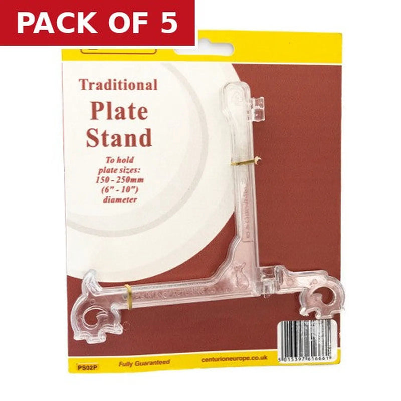 Centurion 150-250mm Clear Classic Plate Stand - Pack of 5