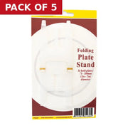 Centurion 75-180mm Clear Folding Plate Stand - Pack of 5