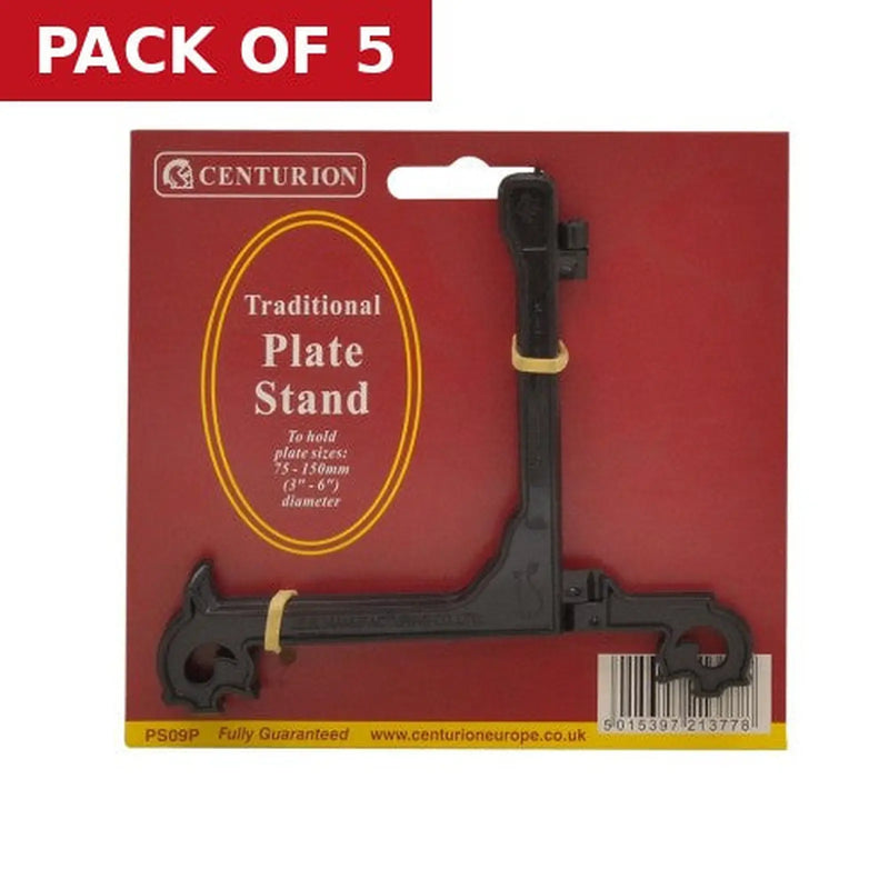 Centurion 75-150mm Black Classic Plate Stand - Pack of 5