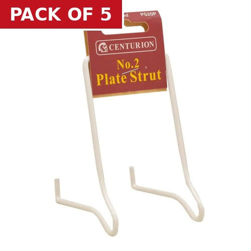Centurion No 2 (100mm) White Plastic Coated Wire Strut - Pack of 5