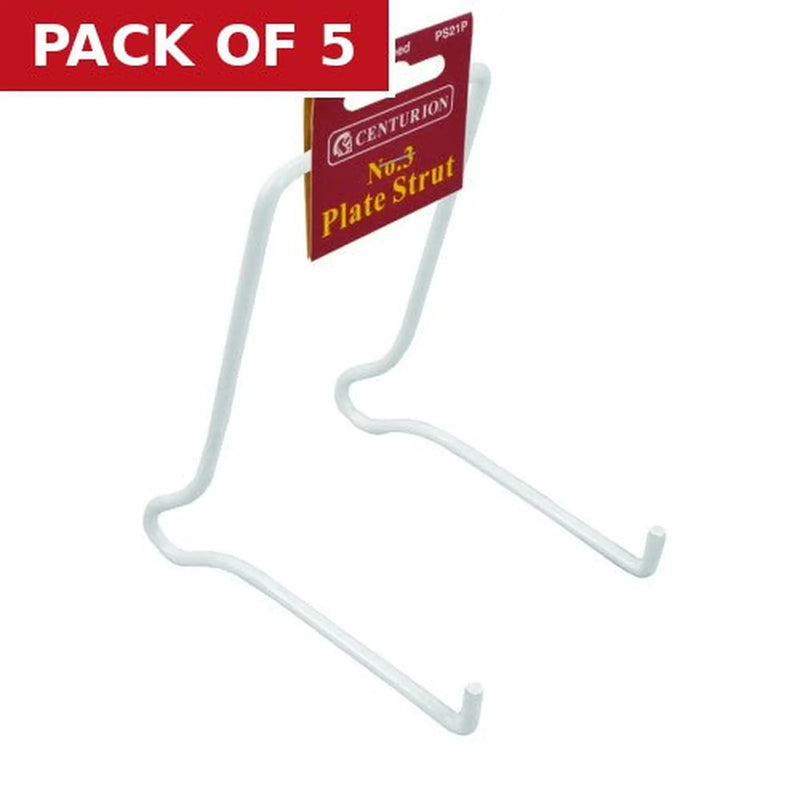 Centurion No 3 (125mm) White Plastic Coated Wire Strut - Pack of 5