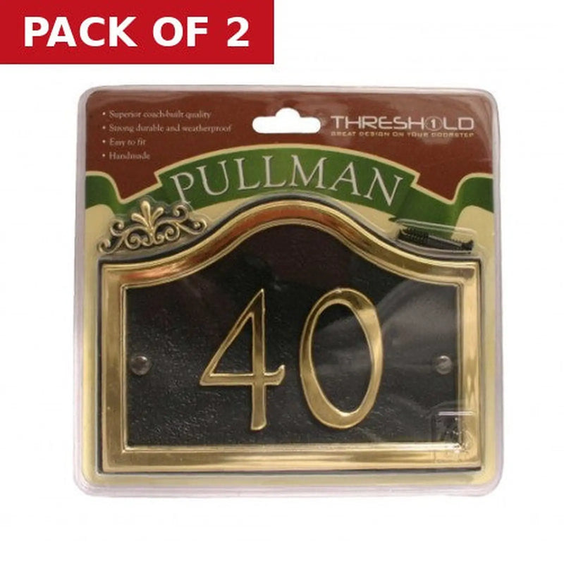 Centurion 27 x 13cm Black/Gold Pullman 40 - Pack of 2