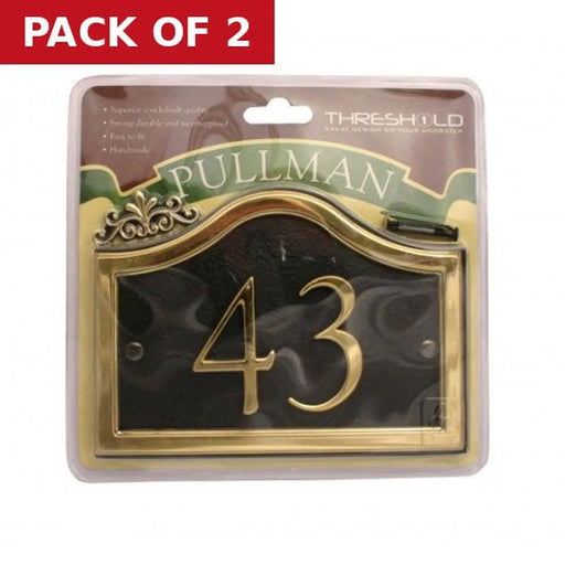 Centurion 27 x 13cm Black/Gold Pullman 43 - Pack of 2
