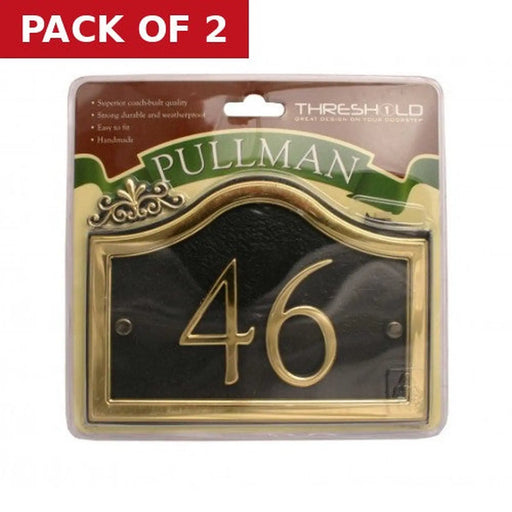 Centurion 27 x 13cm Black/Gold Pullman 46 - Pack of 2