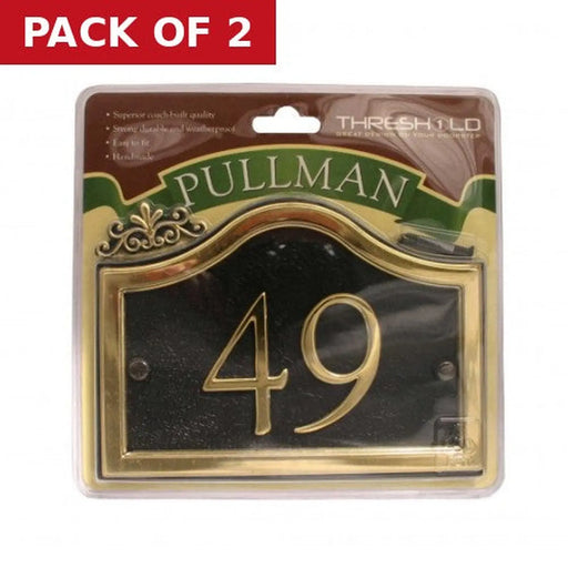 Centurion 27 x 13cm Black/Gold Pullman 49 - Pack of 2