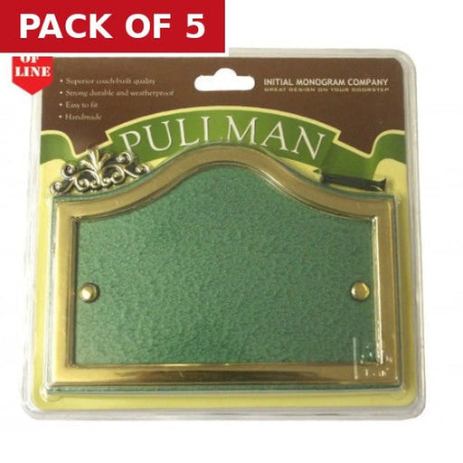 Centurion 24 x 13cm Green/Gold Pullman Blank - Pack of 5