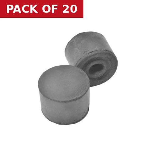 Centurion 35mm Black Rubber Door Stops - Pack of 20