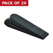 Centurion 120mm Black Plastic Door Wedge - Pack of 20