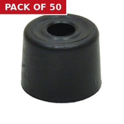 Centurion 28mm Black Plastic Door Stop - Pack of 50