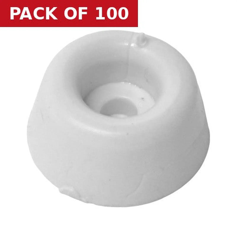 Centurion 19mm White Seat Buffers - Pack of 100
