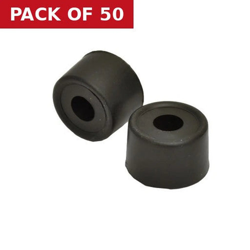 Centurion 35mm Black Plastic Door Stops - Pack of 50