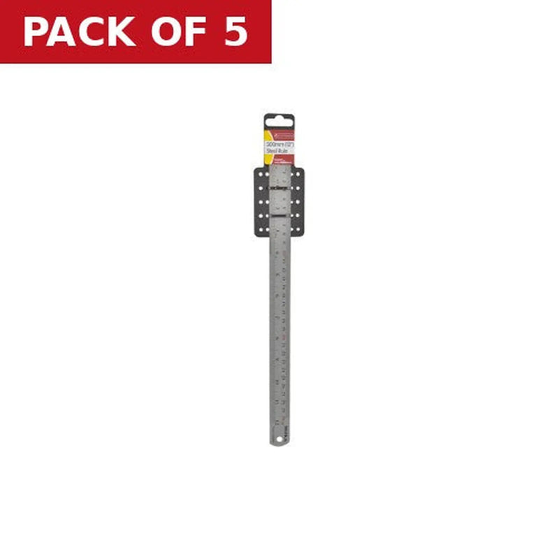 Centurion Hilka Steel Rule, 300mm - Pack of 5