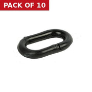 Centurion Temporary Barrier Black Connecting Chain Links - Pack of 10