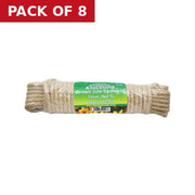 Centurion Brown Label Jute Sash Cord, 7mm x 12.5m (No 5) - Pack of 8