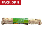 Centurion Red Spot Cotton Sash Cord, 5mm x 12.5m (No 6) - Pack of 8