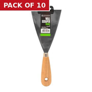 Centurion Trade Wallpaper Scraper with Wooden Handle, 100mm / 4" - Pack of 10