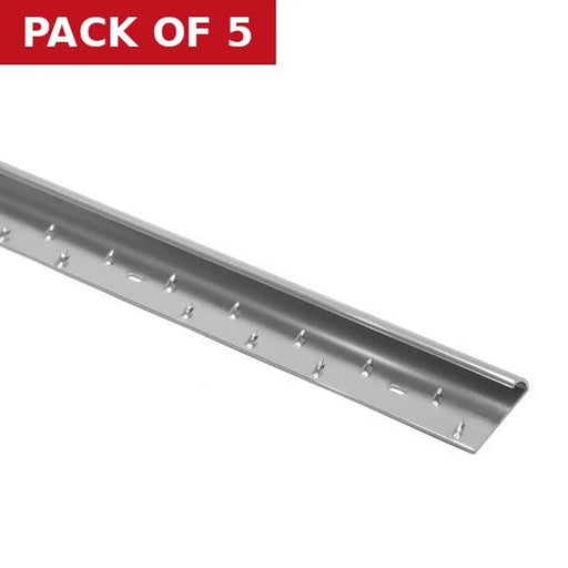 Centurion 35mm Width Silver Carpet Edging - Pack of 5