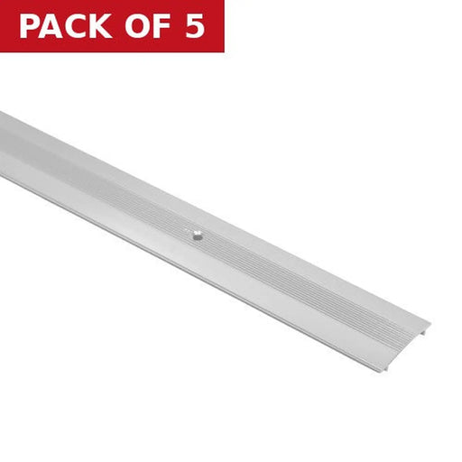 Centurion 35mm Width  Silver Carpet Cover Strip - Pack of 5