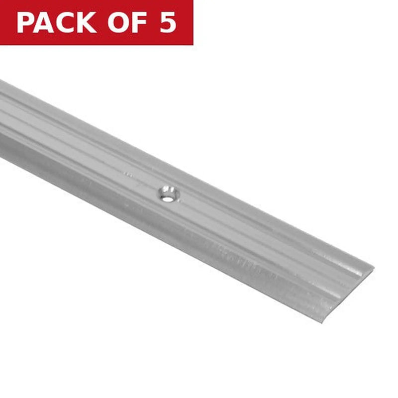 Centurion 25mm Width Silver Lino Cover Strip - Pack of 5
