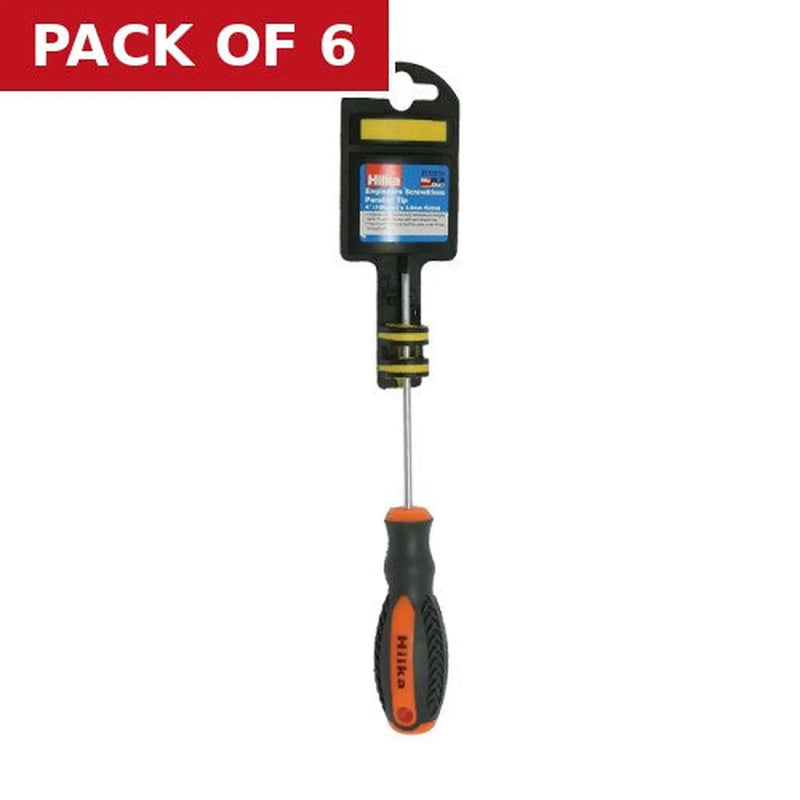 Centurion Flat Blade Screwdriver, 3.2mm x 100mm - Pack of 6