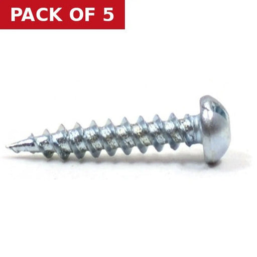 Centurion 3/4" x 6 ZP Round Head Woodscrews (Pack of 21) - Pack of 5