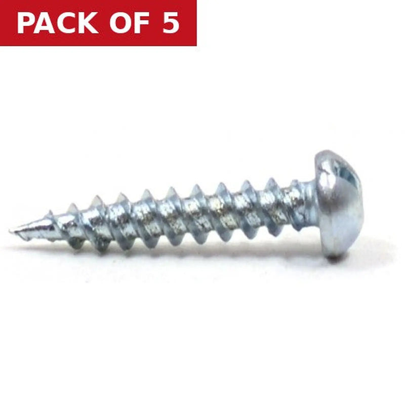 Centurion 3/4" x 6 ZP Round Head Woodscrews (Pack of 21) - Pack of 5
