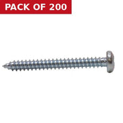 Centurion 1 1/2" x 8 ZP Round Head Woodscrews  (200)
