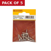 Centurion 3.5mm x 20mm Stainless Steel Chipboard Screws CRCS Head Countersunk - Pack of 5