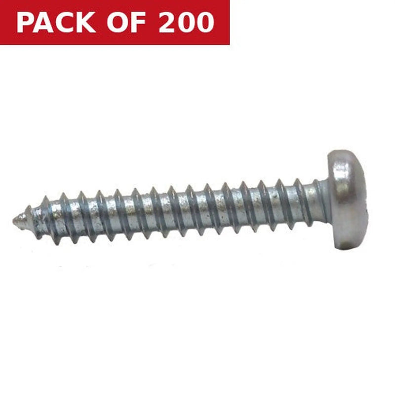 Centurion 1" x 8 ZP Pan Head Self Tapping Screws   (200)