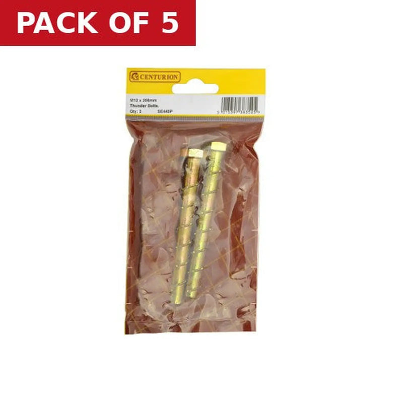 Centurion M12 X 200mm Thunder Bolts (Pack of 2) - Pack of 5