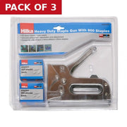 Centurion Hilka Heavy Duty Staple Gun Kit - Pack of 3