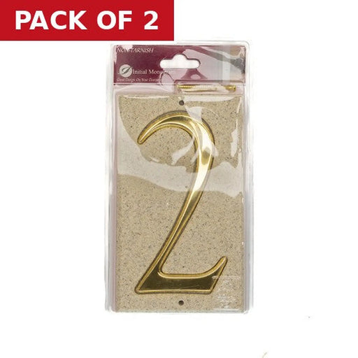 Centurion Stone Masonry Effect Numbered Plaque 2 - Pack of 2