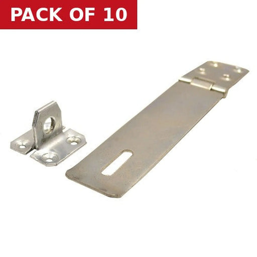 Centurion Safety Hasp and Staples, Zinc Plated, 150mm - Pack of 10