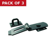 Centurion Heavy Swivel Locking Bars, Epoxy Black, 200mm - Pack of 3